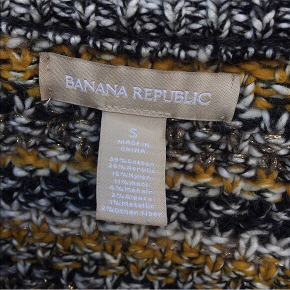 Banana Republic Chunky Knit Wool Blend Cardigan Size Small - Picture 3 of 6